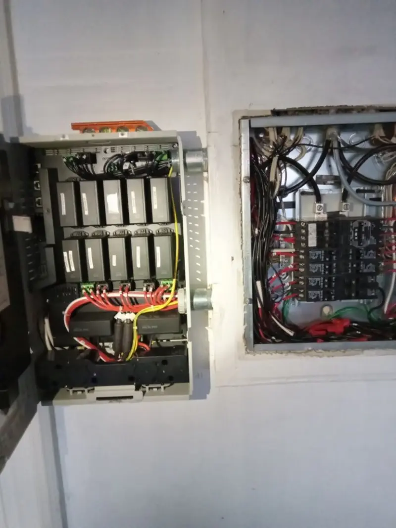 Electrical panel upgrade completed for Indoor Lighting Installation in Roxboro